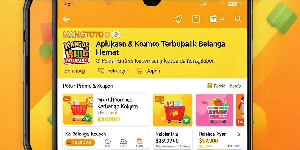 Antarmuka KANGTOTO menampilkan daftar kupon dan promo menarik.