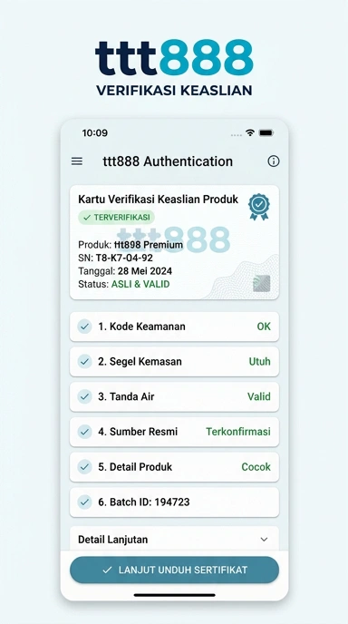 Tampilan kanal resmi ttt888